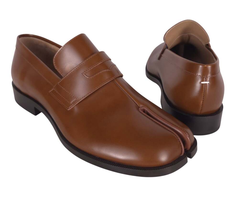 Maison Margiela Tabi Loafers US 12 EU 45 Mens Brown Leather $1615
